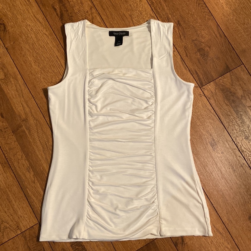 WHBM Cream Sleeveless Top Tank Cami